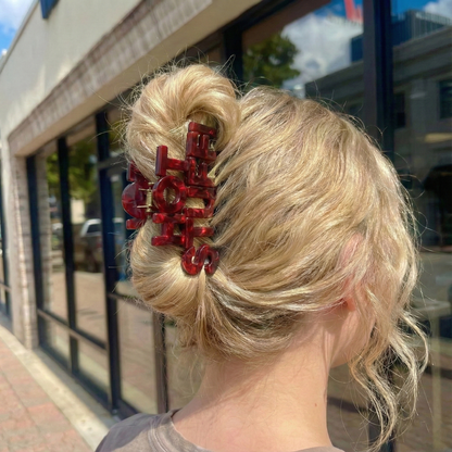 Y2K Trend - 'Hot Stuff' Yazılı Kırmızı İddialı Mandal Toka